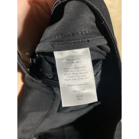 Talbots Heritage Women’s 8 Petite Ankle 30x22 Side Zip Black Stretch Capri #377 - Picture 5 of 13